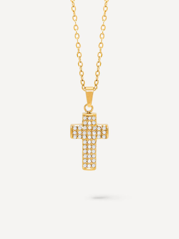 Eternal CZ Cross Necklace - Delta Swanky Girl
