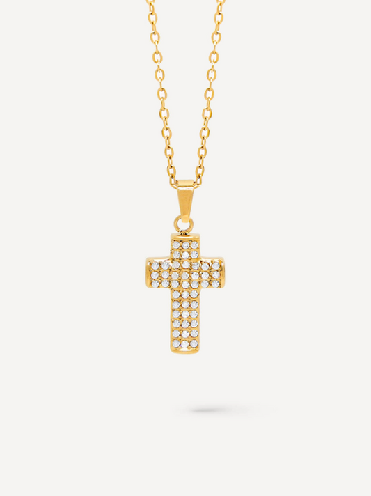 Eternal CZ Cross Necklace - Delta Swanky Girl