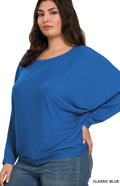 Curvy Between The Tides Top (Blue)