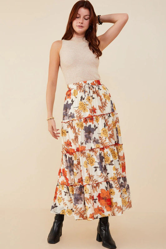 Fall Rhapsody Merrowed Maxi Skirt