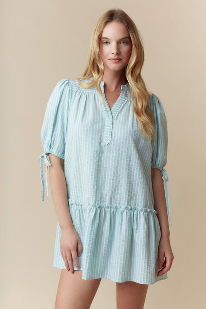 Palm Springs Striped Dress (Mint)