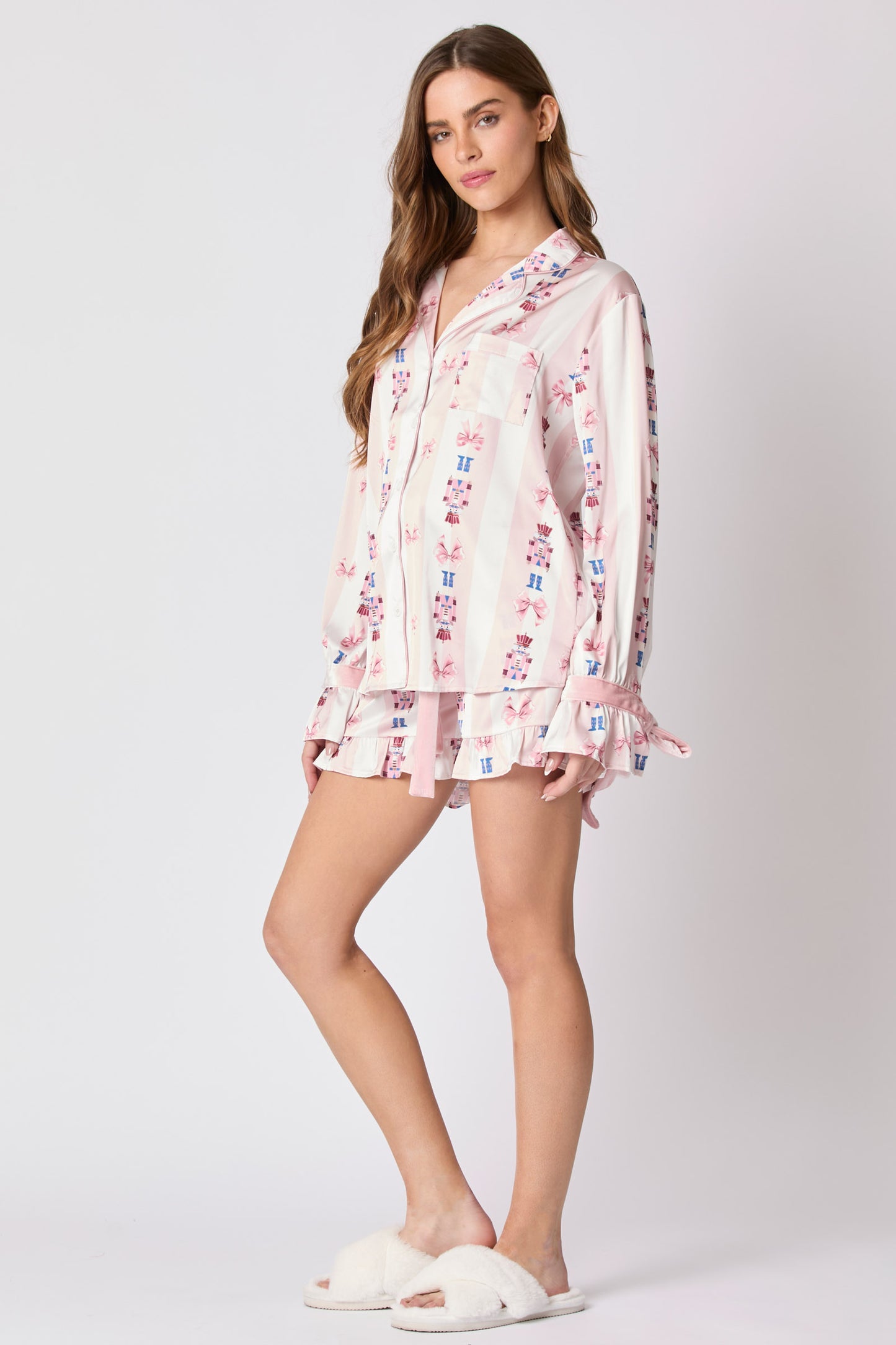 Sugar Plum Dreams Satin Pajama Set