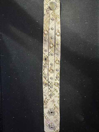 Triple-Strand Handmade Leather Hide Studded Bracelet