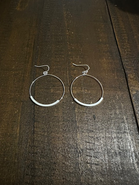 Swing Hoop Earring (Silver)