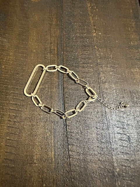 Isabel Oval Link Bracelet (Gold)