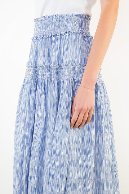 Karyn Smocked Midi Skirt - Delta Swanky Girl