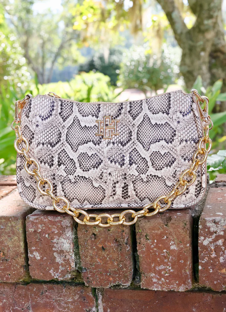 Joan Shoulder Bag - Snake - Delta Swanky Girl