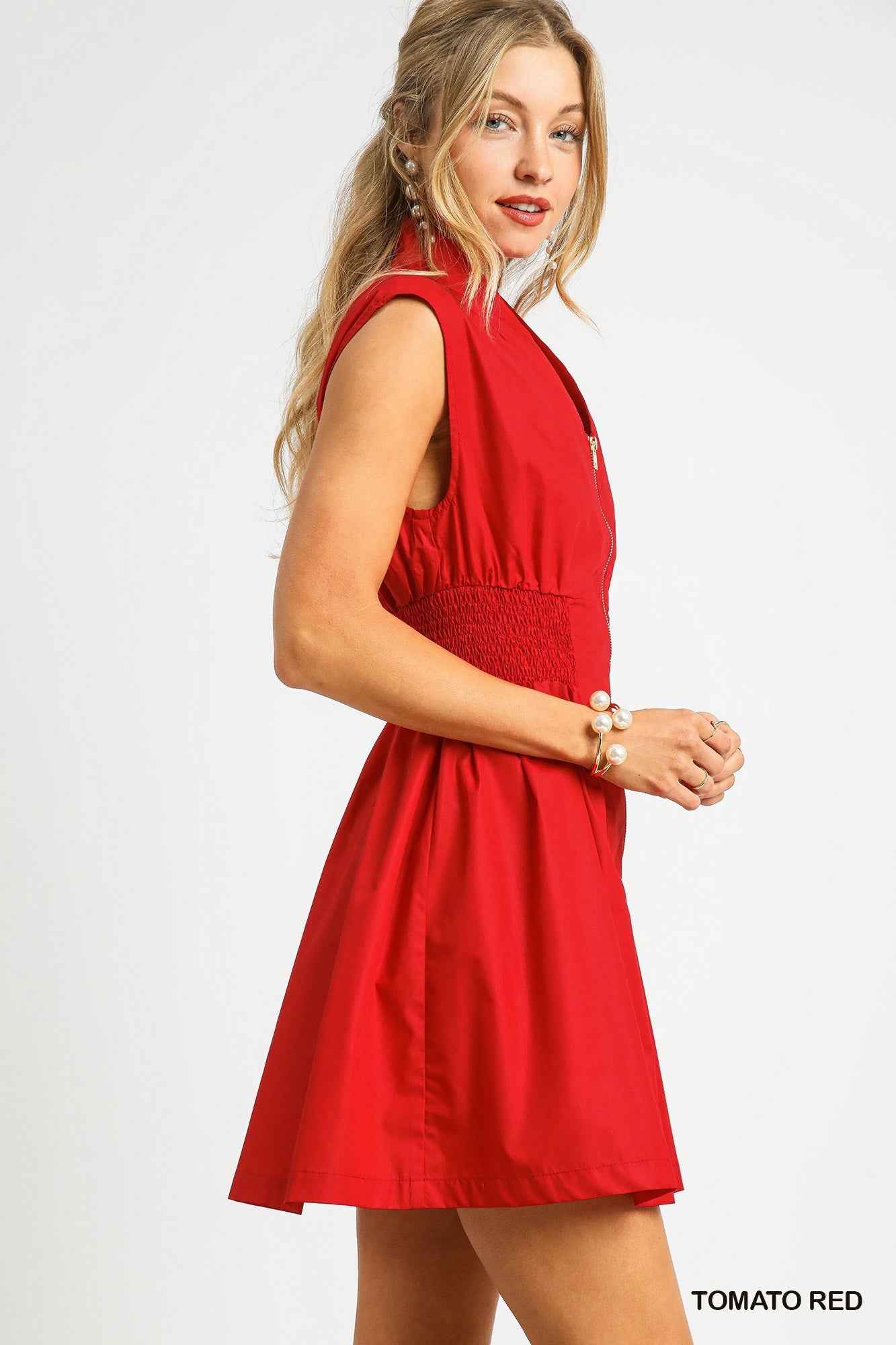 red zip up dress VIXEN DRESS / SIMPLY RED