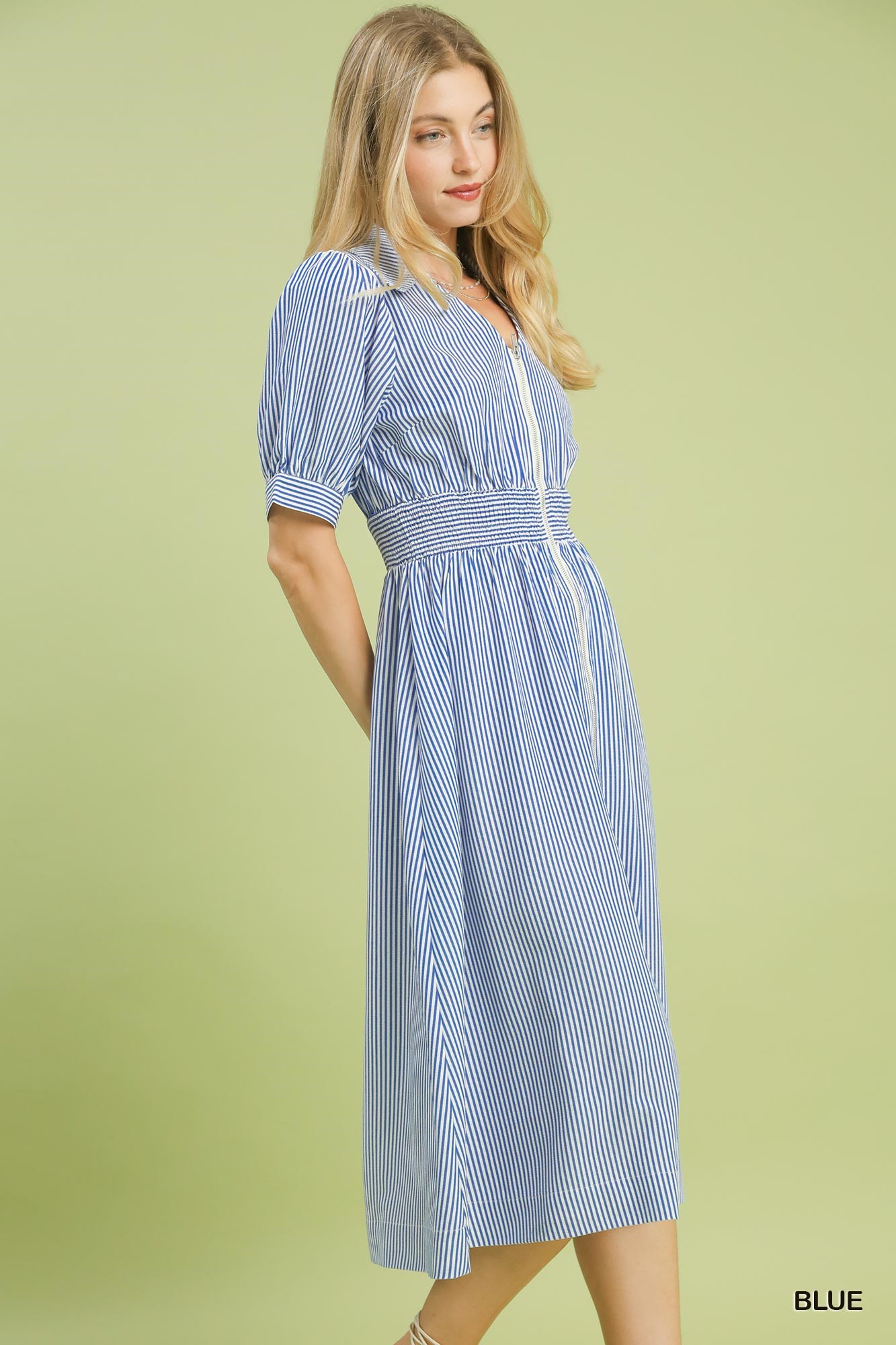 Pier My Way Stripe Midi Dress - Delta Swanky Girl