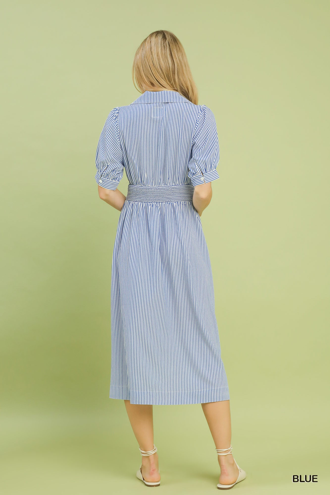 Pier My Way Stripe Midi Dress - Delta Swanky Girl