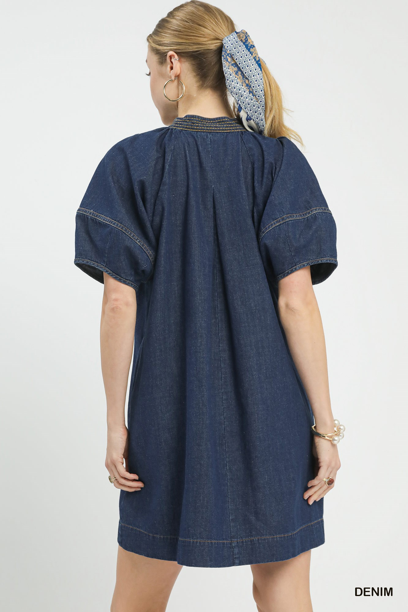 Meet You There Dark Wash Denim Dress