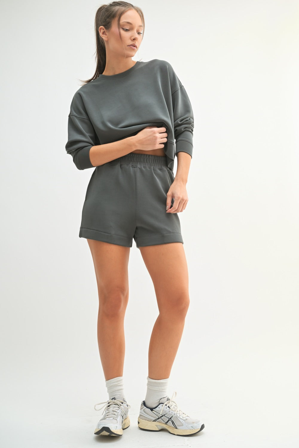 Luxley Scuba Active Shorts - Ash Grey