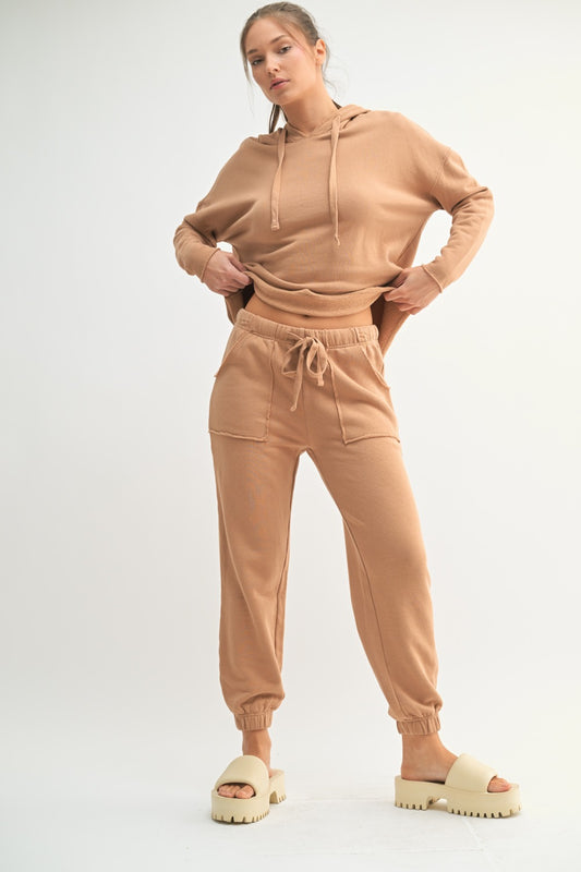 Raw Edge Essential Jogger Set - Mocha