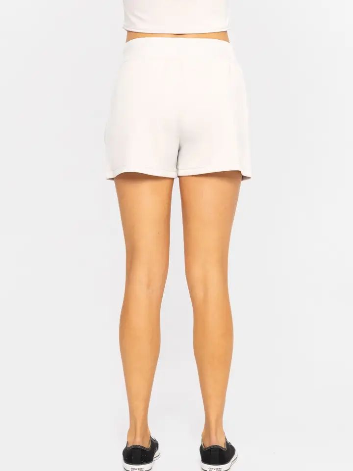 Cozy Comfort Cargo Shorts - Pale Grey