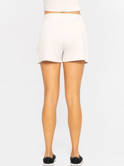 Cozy Comfort Cargo Shorts - Pale Grey