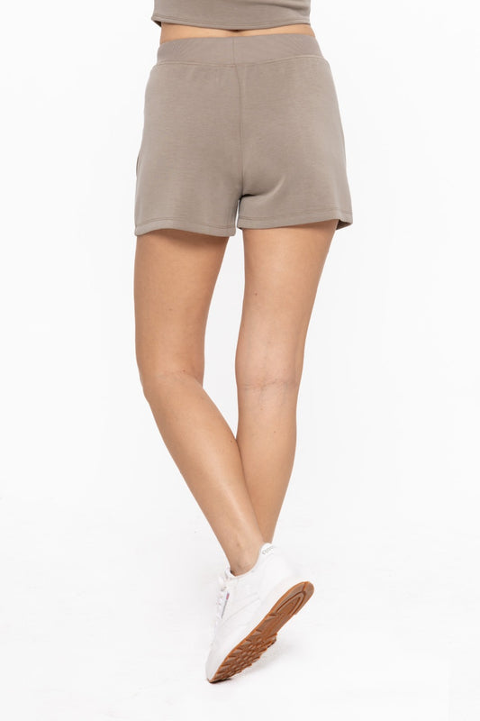 Cozy Comfort Cargo Shorts - Warm Grey