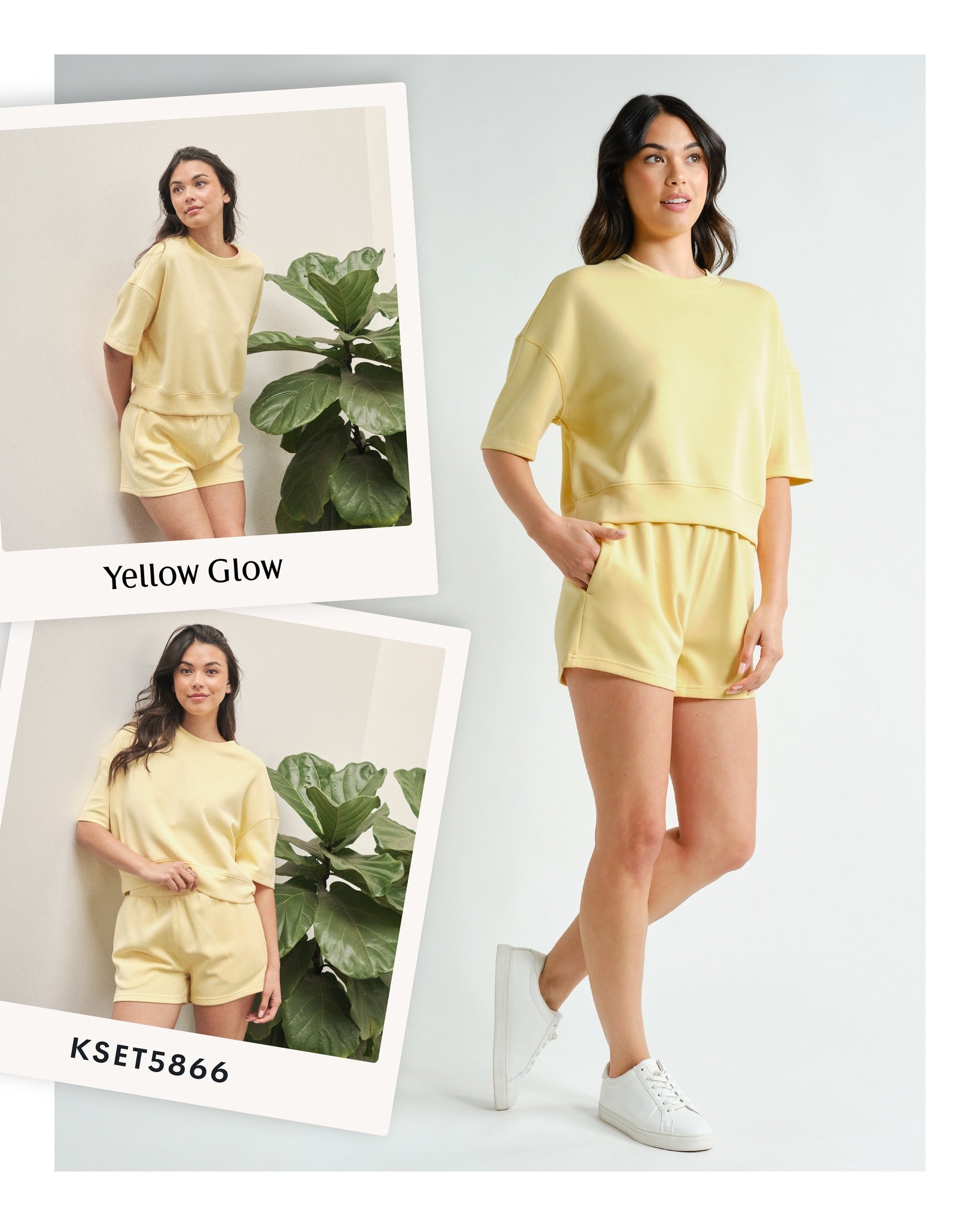 Effortless Signature Lounge Set - Yellow - Delta Swanky Girl