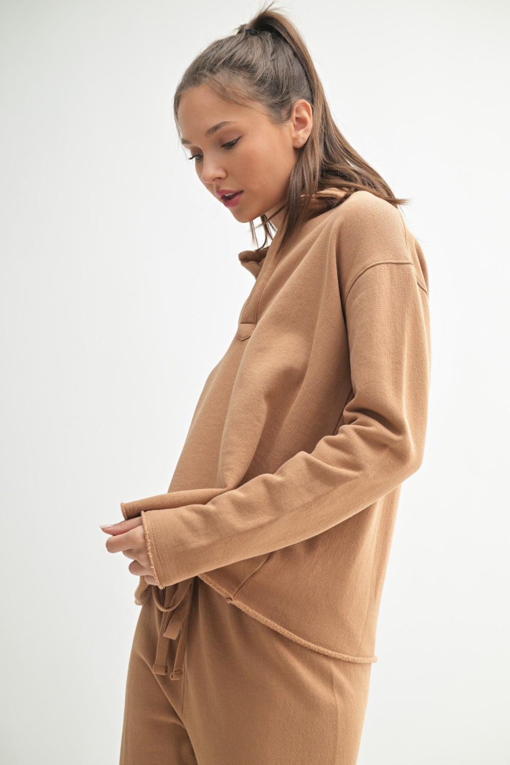 Raw Edge Essential Jogger Set - Mocha