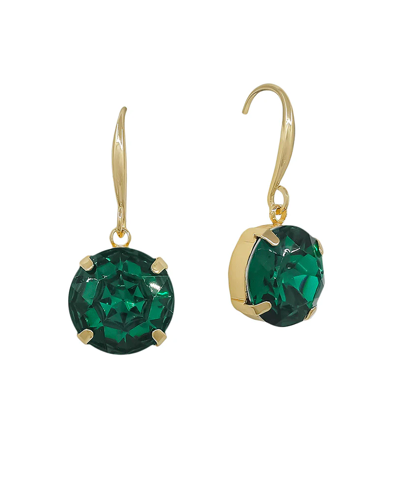 Sophy Crystal Dangle Earring - Emerald