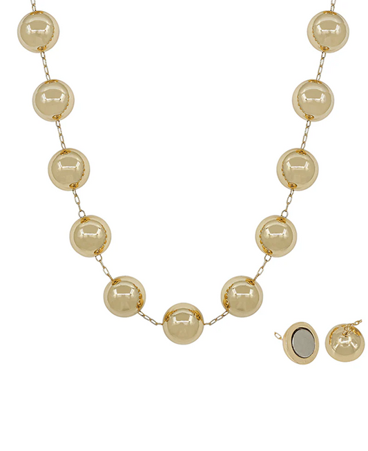 Abbi Vintage Beaded Necklace - Gold - Delta Swanky Girl