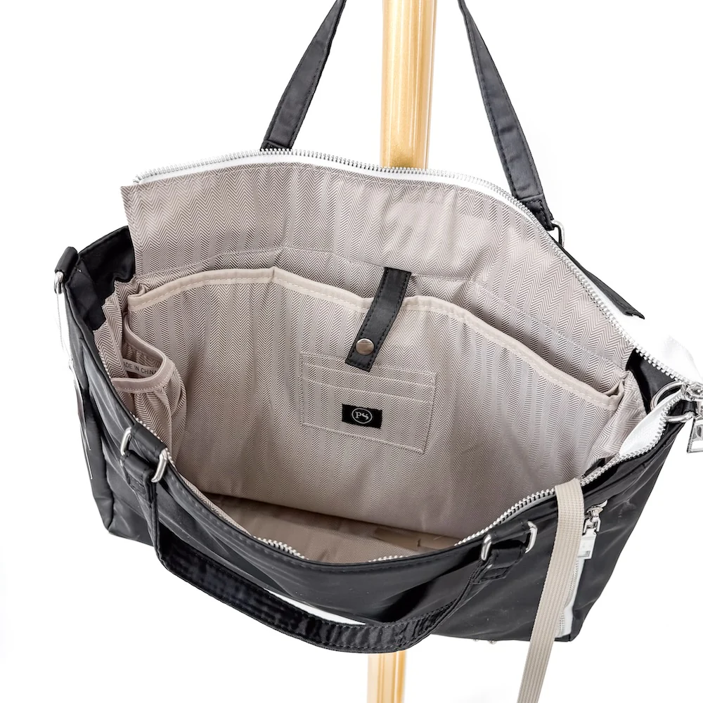 Nelson Nylon Tote Bag - Black