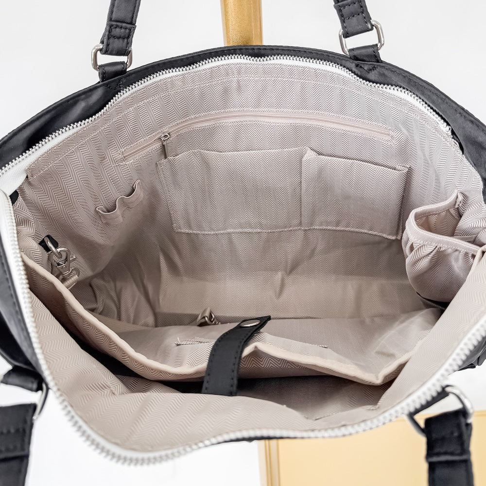 Nelson Nylon Tote Bag - Black