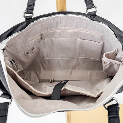 Nelson Nylon Tote Bag - Black