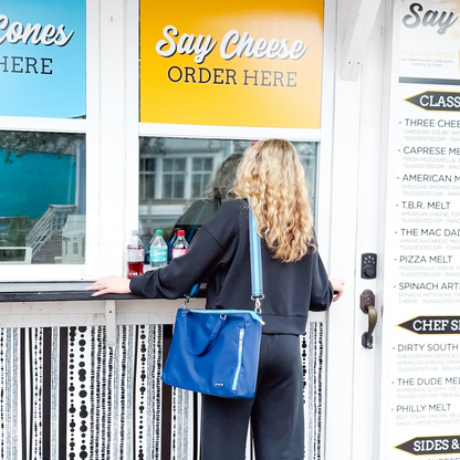 Nelson Nylon Tote Bag - Navy