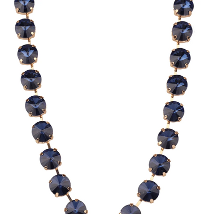 Daydreamer Chunky Crystal Collar Necklace - Sapphire
