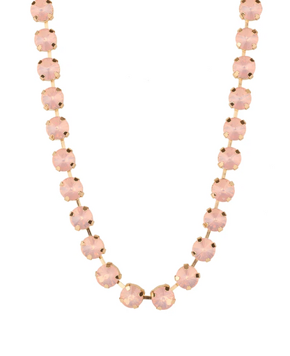 Daydreamer Chunky Crystal Collar Necklace - Morganite