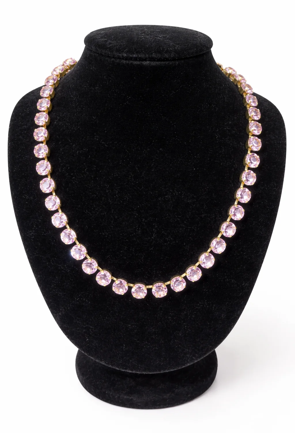 Daydreamer Chunky Crystal Collar Necklace - Morganite