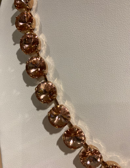 Daydreamer Chunky Crystal Collar Necklace - Topaz
