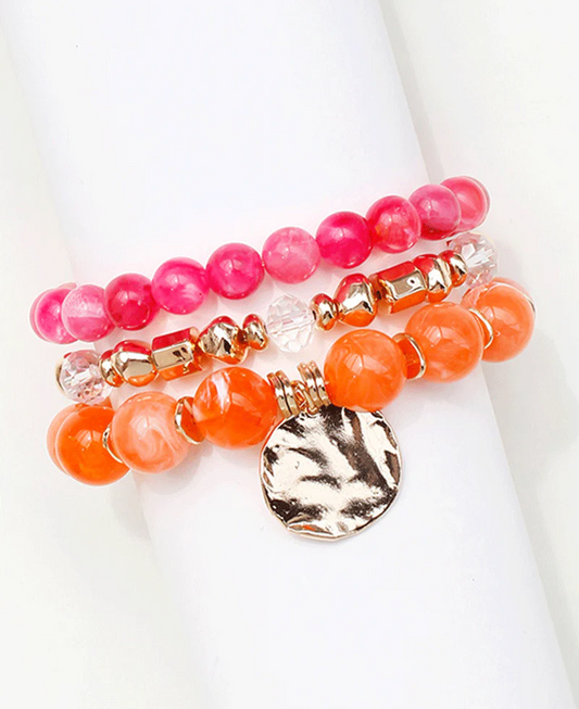 Sorbet Stack Beaded Stretch Bracelet