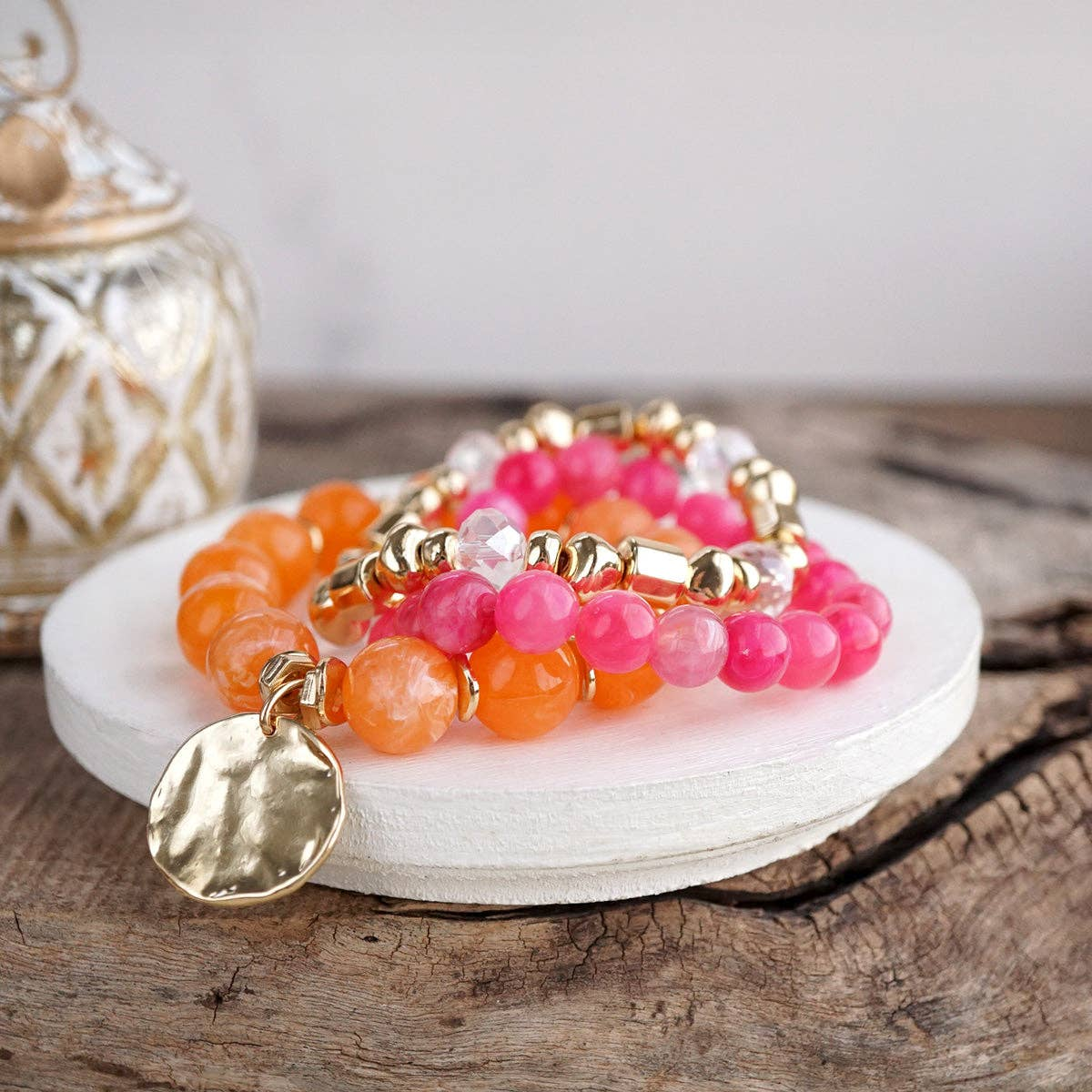 Sorbet Stack Beaded Stretch Bracelet