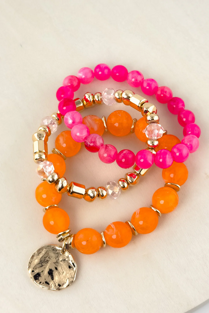 Sorbet Stack Beaded Stretch Bracelet