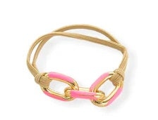 Bling Hair Tie Bracelet (Hot Pink)
