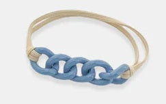 Bling Hair Tie Bracelet (Light Blue)