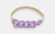 Bling Hair Tie Bracelet (Light Purple)