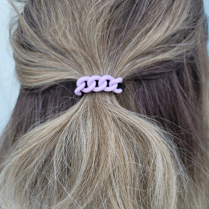 Bling Hair Tie Bracelet (Neon Purple)