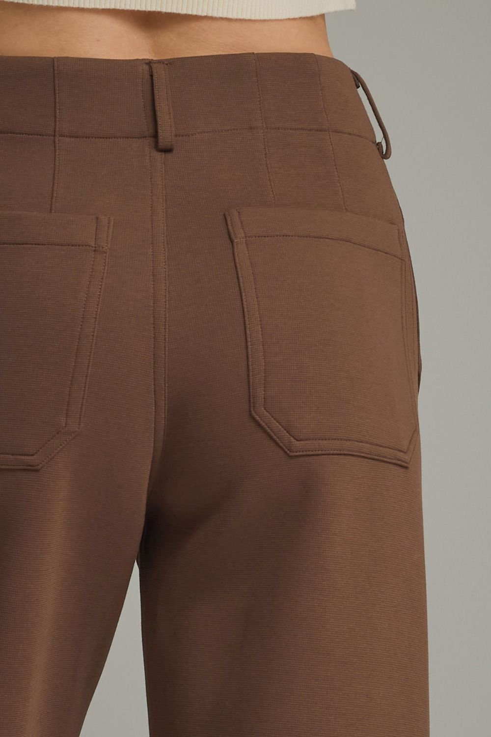 The Brown Avenue Pants | Wide Leg Patch Pocket Pants
