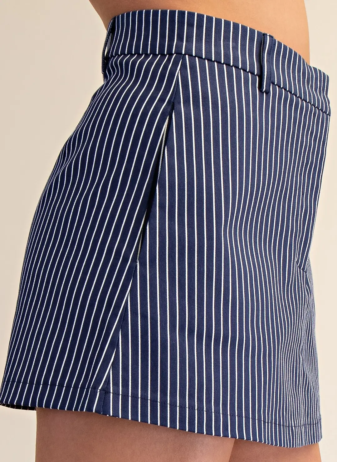 Culture Collective Striped Skort - Navy - Delta Swanky Girl