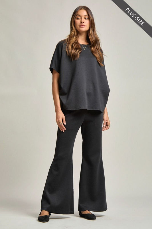 Curvy Jet Set Flare Travel Set - Black