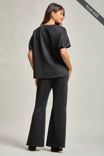 Curvy Jet Set Flare Travel Set - Black