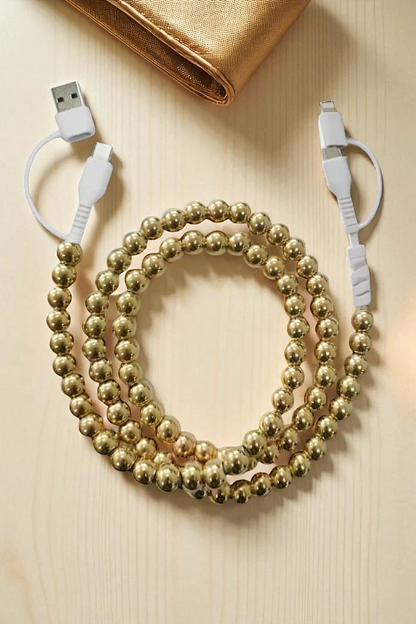 4-IN-1 BEADED CHARGING CORD - Delta Swanky Girl
