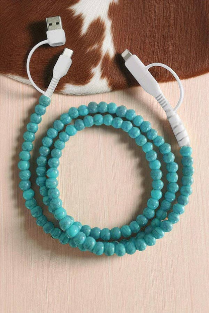 4-IN-1 BEADED CHARGING CORD - Delta Swanky Girl