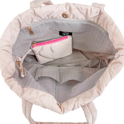 PS Quilted Puffer Tote Bag - CoCo - Delta Swanky Girl