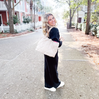 PS Quilted Puffer Tote Bag - CoCo - Delta Swanky Girl