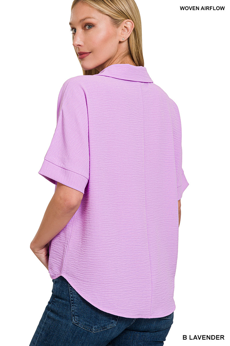 Not That Basic Blouse (Lavender)