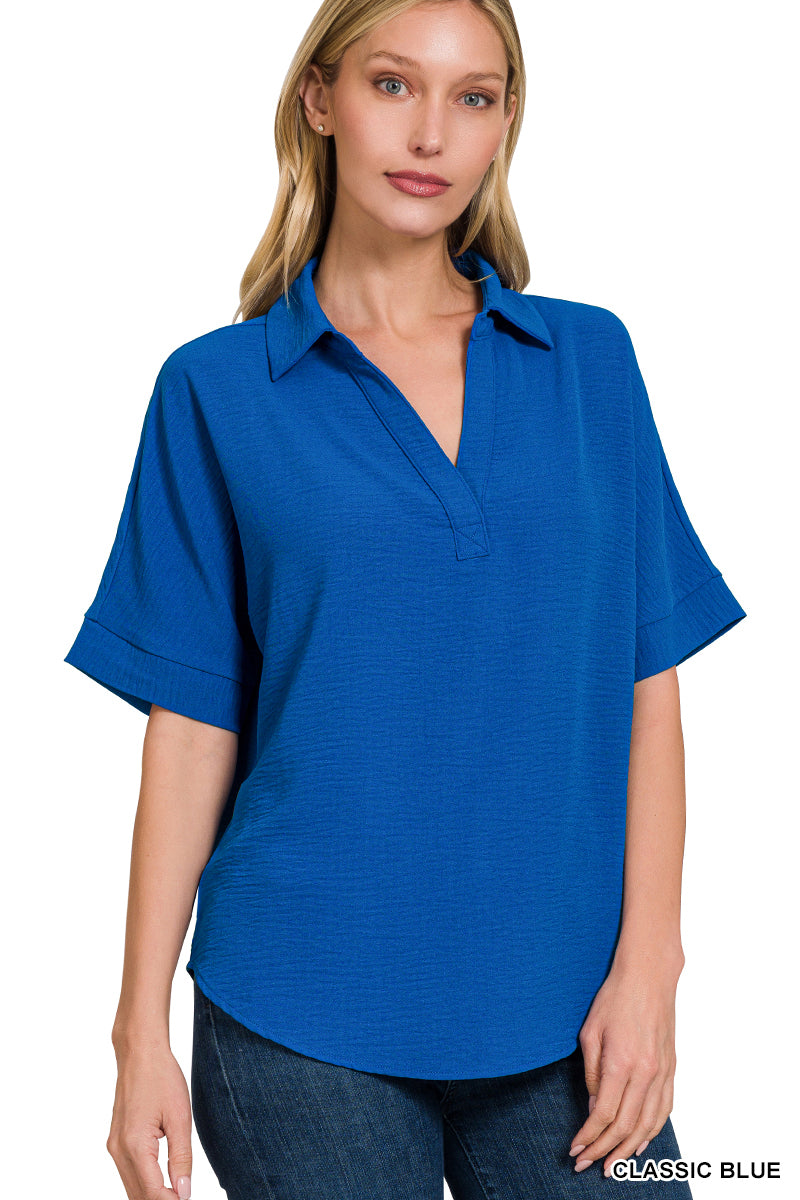 Not That Basic Blouse (Royal Blue)