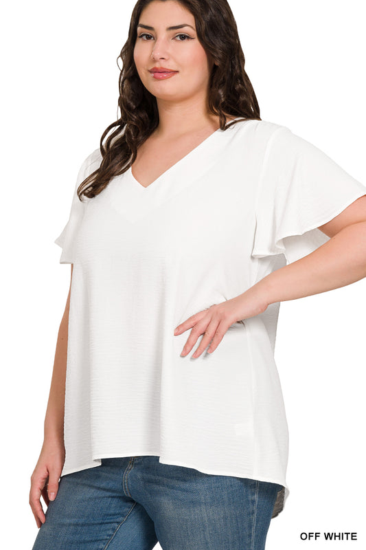 Curvy Good Timing Top (White)